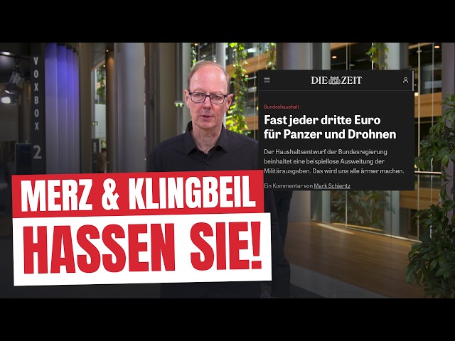Merz & Klingbeil hassen Sie!